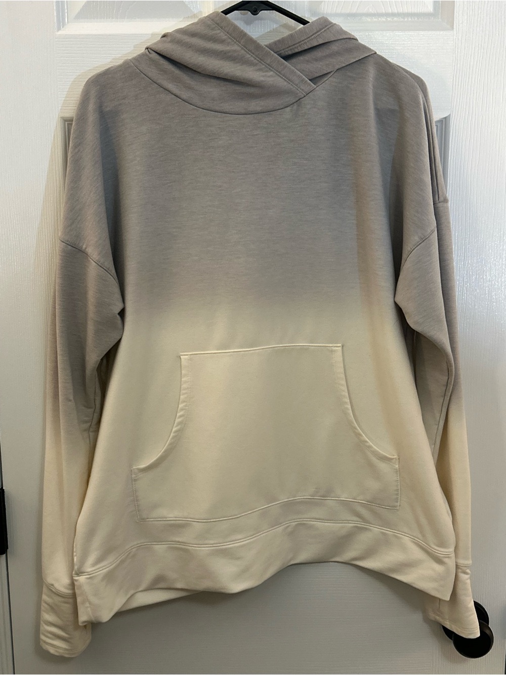 CALIA by Carrie Underwood Effortless Dip Dye Ombre Hoodie - Size L